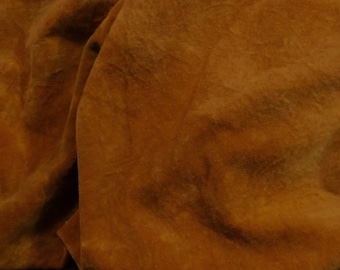 Hand-dyed Velvet - 100% Cotton - Color Primitive Pumpkin