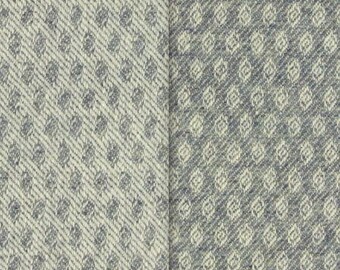 Mill-dyed Wool Gray/White Geometric Reversible IMPORTANT: See Description for Available Cut Sizes & Enter QUANTITY Based on Desired Cut Size
