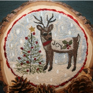 PDF Downloadable Punch Needle Pattern JOY by Fiddlestix Designs