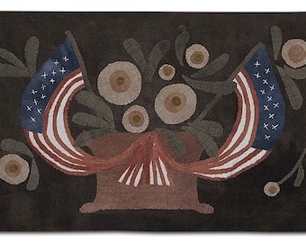 Wool Applique Pattern Glory Be by Maggie Bonanomi - Blackberry Primitives Hand-dyed Wool Kit Option Available