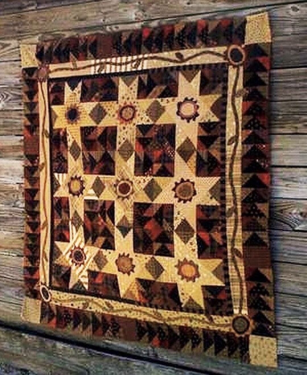 Pretty Pansy Posey Patch Applique Quilt PDF Downloadable Pattern Etsy