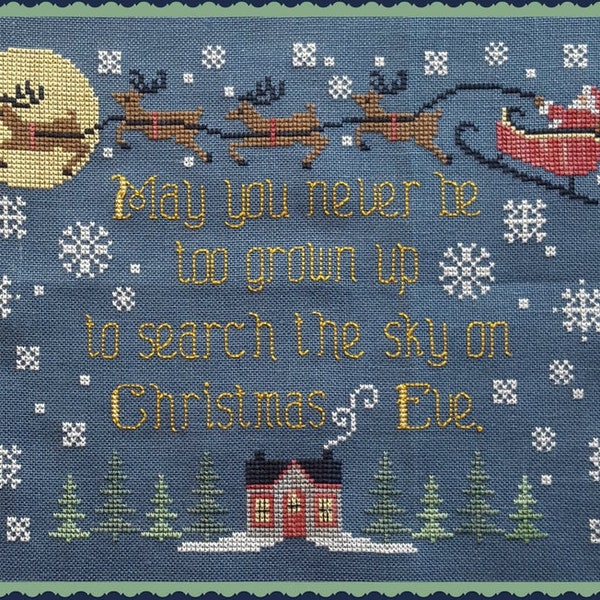 Search the Sky PDF Downloadable Cross Stitch Pattern by Waxing Moon Designs