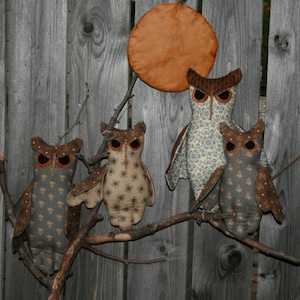 PDF Downloadable Pattern  Harvest Moon Frost Soon Owl Pattern by Fiddlestix Designs