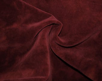 Hand-dyed Velvet - 100% Cotton - Color Pomegranate