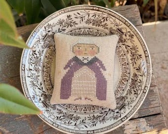 Primitive Cross Stitch Pattern Martha designed by Lori Brechlin