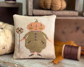 Primitive Cross Stitch Pattern Sprout designed by Lori Brechlin