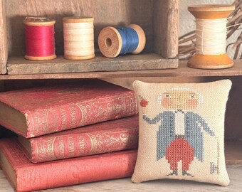Primitive Cross Stitch Pattern George designed by Lori Brechlin