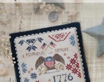 Primitive Cross Stitch Pattern Quaker Snippets No. 3 by Brenda Gervais