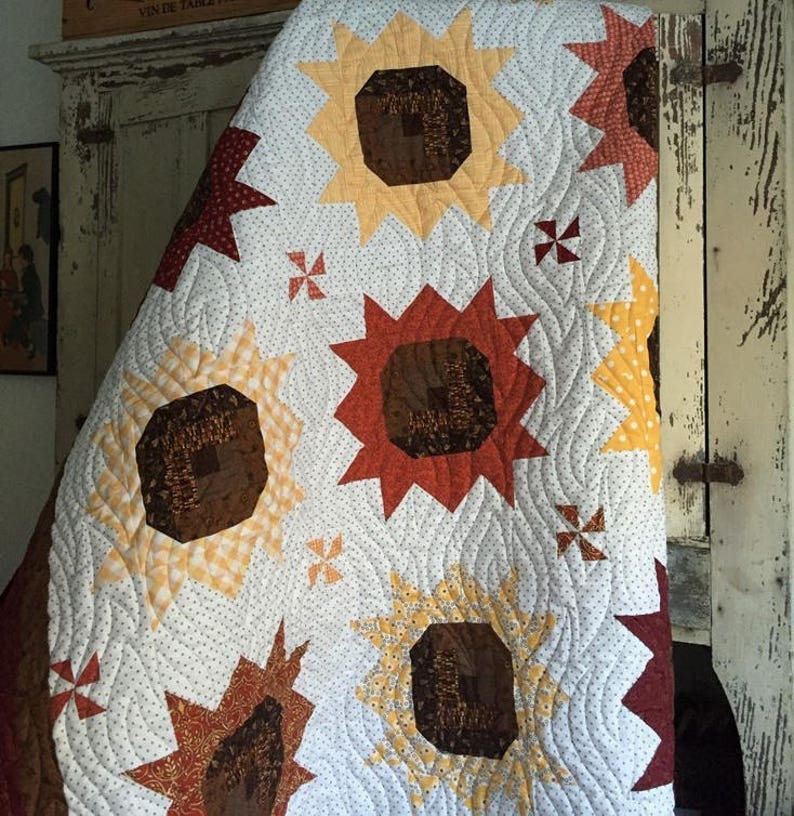 Quilt Pattern Indian Summer Quilt Pattern by Karen Walker Etsy