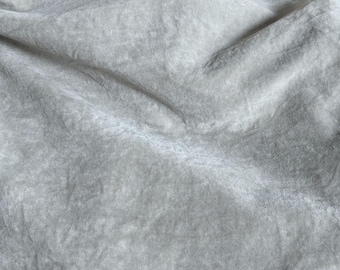 Hand-dyed Velvet - 100% Cotton - Color Antique Silver
