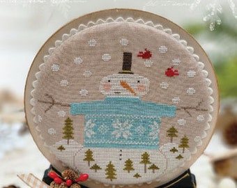 Primitive Cross Stitch Snow Magical by Brenda Gervais