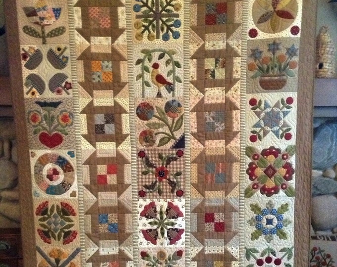 Primitive Quilt Pattern Remember Me Etsy