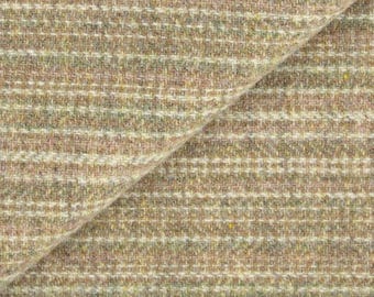 Mill-dyed Wool Multi Neutral Stripe IMPORTANT: See Description for Available Cut Sizes & Enter QUANTITY Based on Desired Cut Size