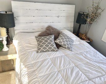 Distressed Headboard Weathered Edward Etsy