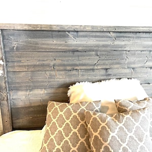 Distressed Headboard, Weathered Edward headboard,FREE shipping, headbaord, Rustic, wood headboard, queen headboard, king headboard, full image 3