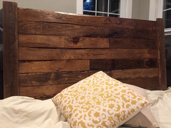 Rustic sale pallet headboard