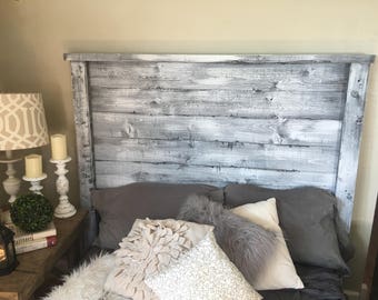 Rustic Headboard "Cottage" Modern Farmhouse, FREE shipping, King Headboard, Queen Headboard, Full Headboard, Twin Headboard, and Footboards