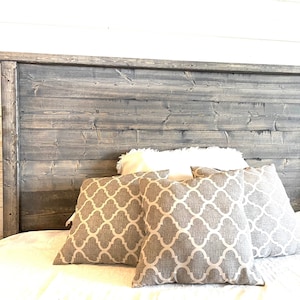 Distressed Headboard, Weathered Edward headboard,FREE shipping, headbaord, Rustic, wood headboard, queen headboard, king headboard, full afbeelding 1