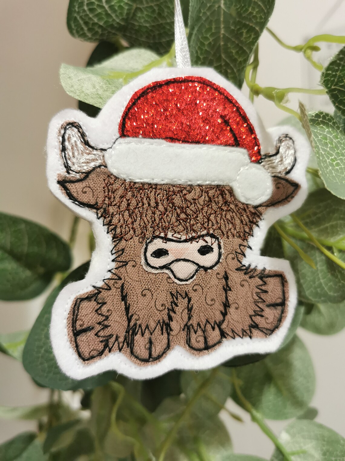 Highland Cow Christmas Tree Decoration Fabric Etsy