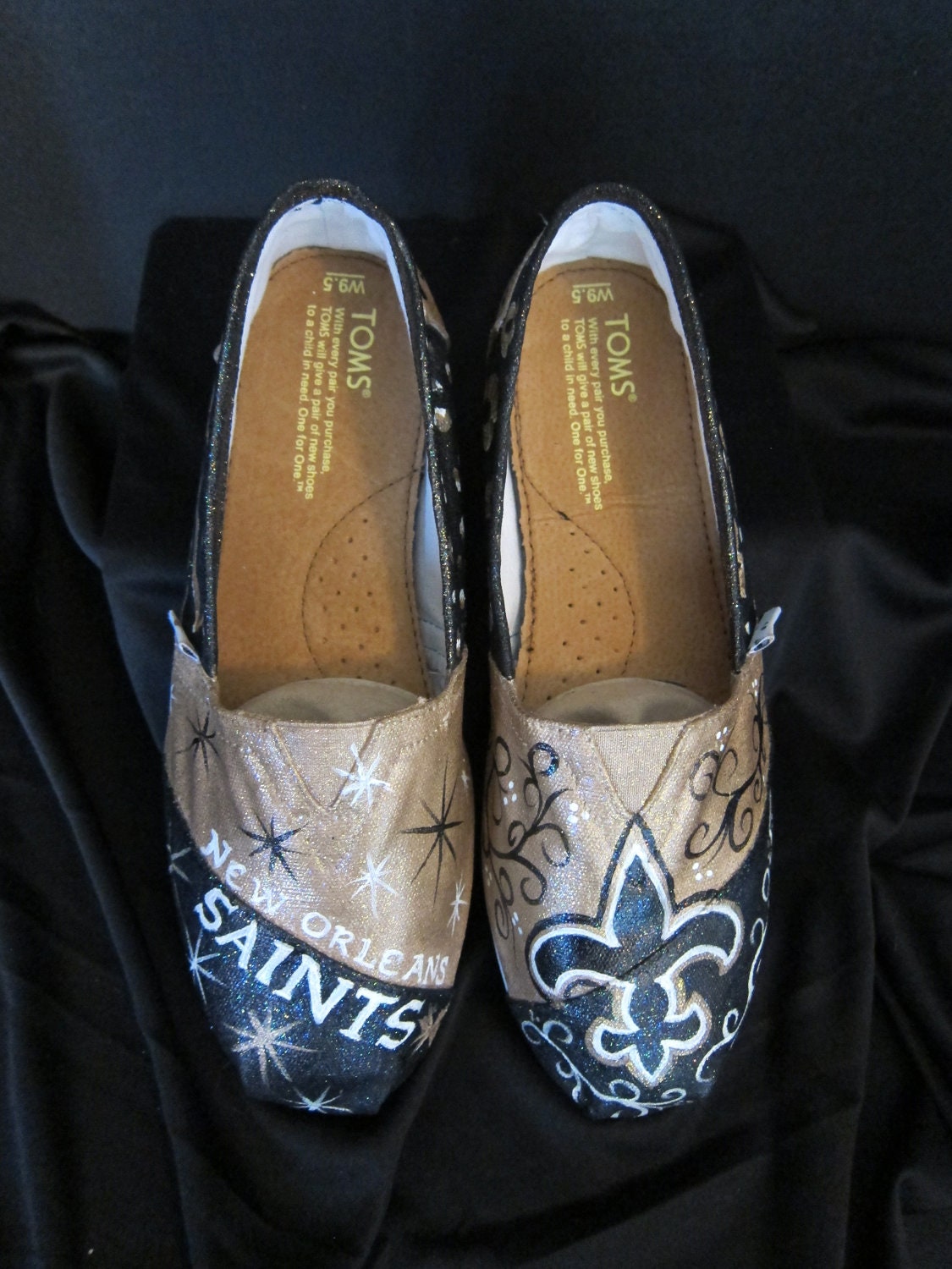 Hand Painted New Orleans Saints shoes | Etsy