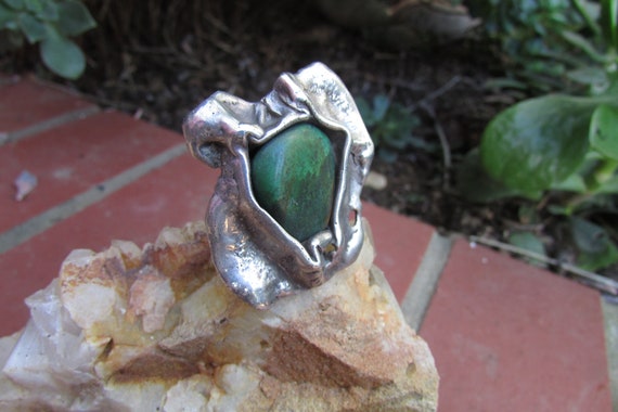 Vintage Large Statement Ring brutalist  Modern St… - image 3