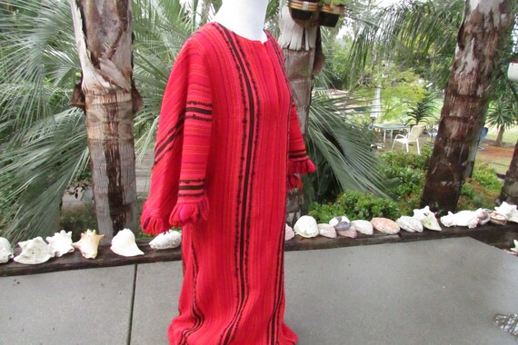 Vintage Arola Finland Wool Dress Pirkko Maki Red … - image 4