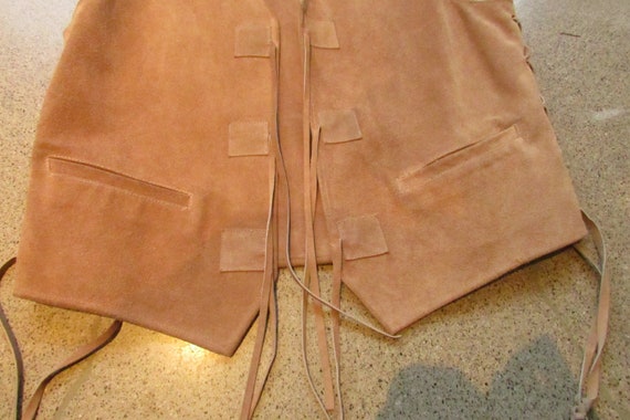 Vintage Suede Calvin Klein Sport Vest Cowgirl Pai… - image 10