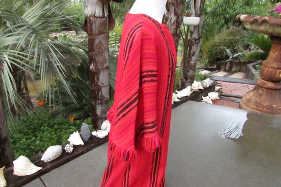 Vintage Arola Finland Wool Dress Pirkko Maki Red … - image 5