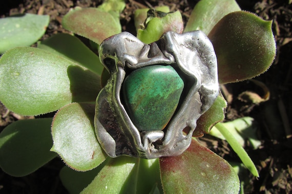 Vintage Large Statement Ring brutalist  Modern St… - image 8