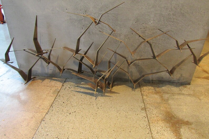 C Jere Birds In Flight Brass Sculpture Mid Century Modern Wall Art - Curtis Jere Wall Sculpture Australia C Jere Birds In Flight Brass Sculpture Mid Century Modern Wall Art - Curtis Jere Wall Sculpture Australia