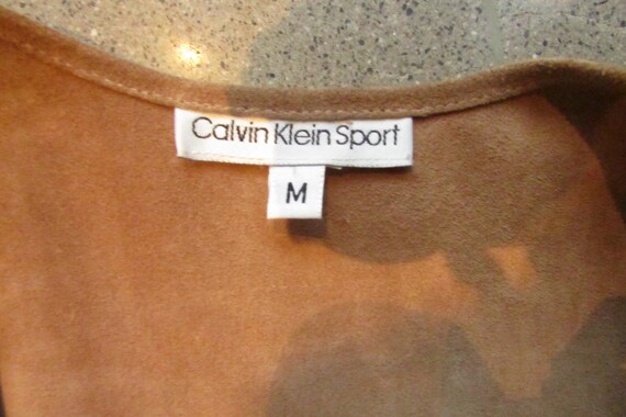 Vintage Suede Calvin Klein Sport Vest Cowgirl Pai… - image 8