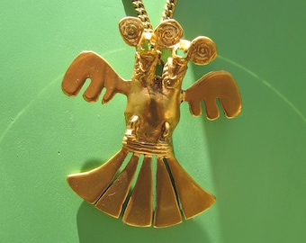 【極希少】ALVA MUSEUM REPLICAS ブローチ 龍 ゴールドカラー ALVA MUSEUM Signed Gold Plated Figural Fighting DRAGON Pin