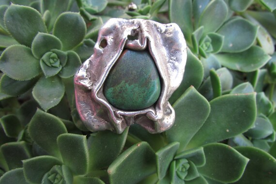 Vintage Large Statement Ring brutalist  Modern St… - image 5