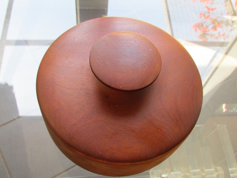 Vintage Hiltop Oregon Myrtlewood Covered Wood Bowl