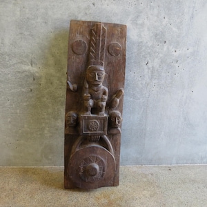 Nias Ancestor Panel wood carving Indonesia Early 1900s door to a storage area or granary ancestors spiritual practices Oceania Art