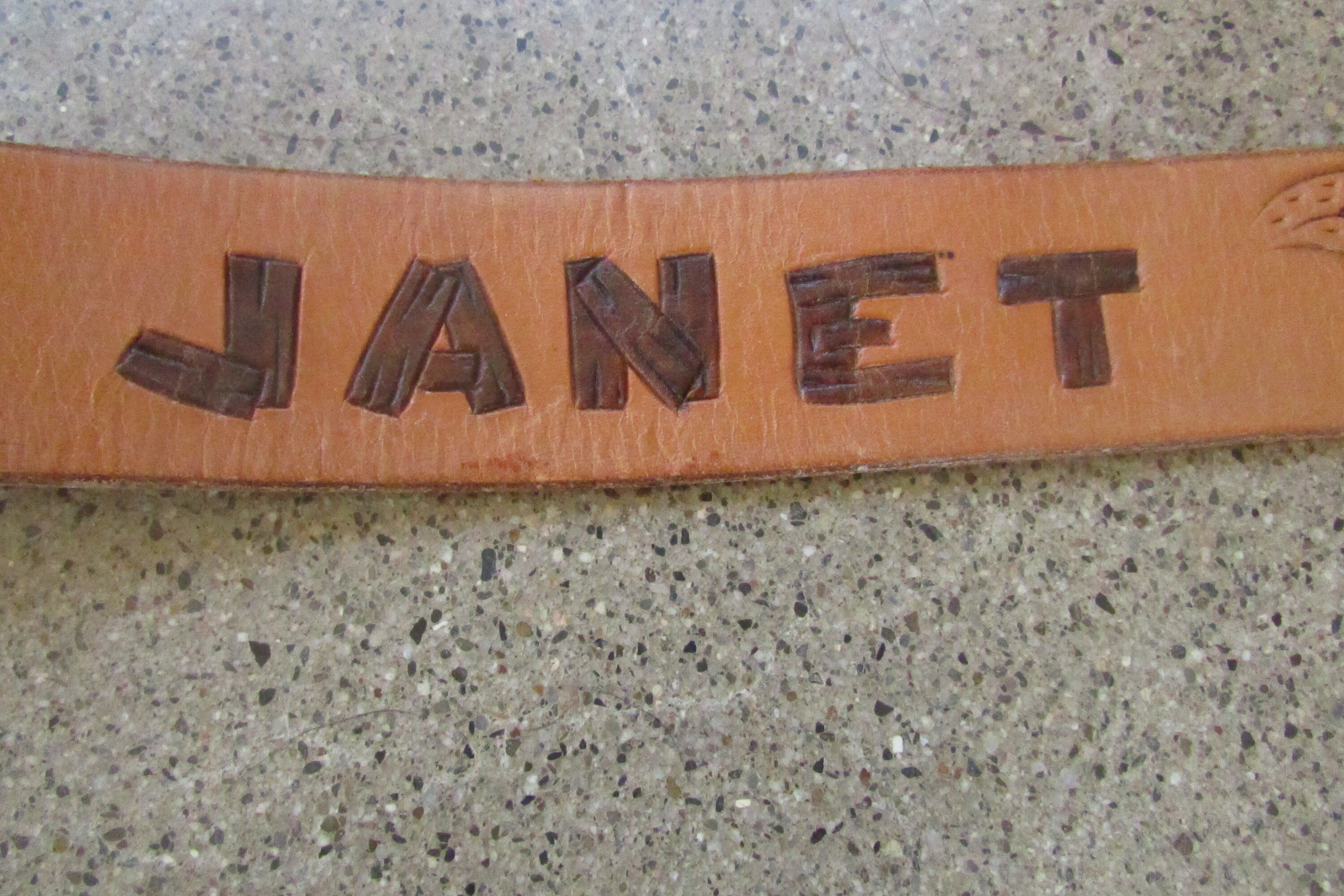 Vintage Leather Belt Janet Flowers Chambers Belt Co Phoenix 