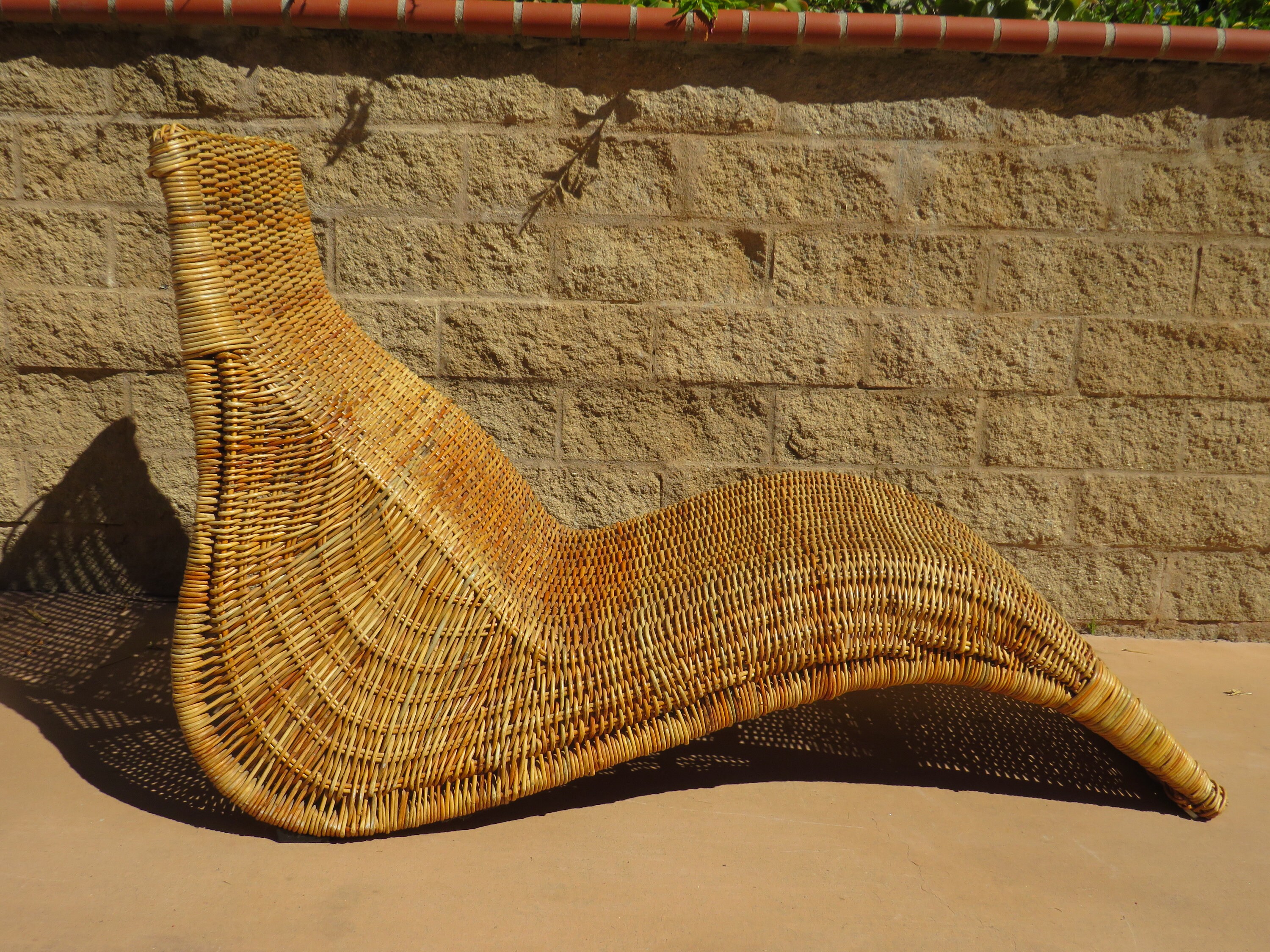 Vintage Ikea Karlskrona Lounger Wicker Lounge Boho Hippie Beach