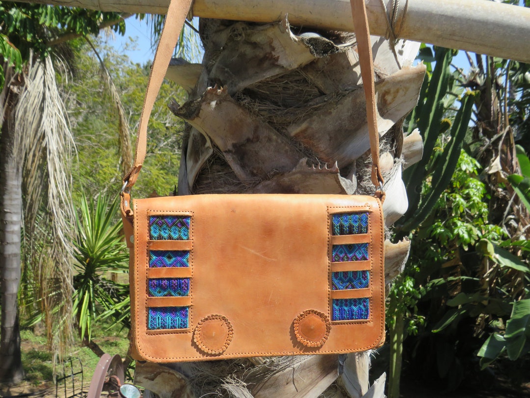 Leather Envelope Purse Crossbody Adjustable Strap Blue Purple Green ...