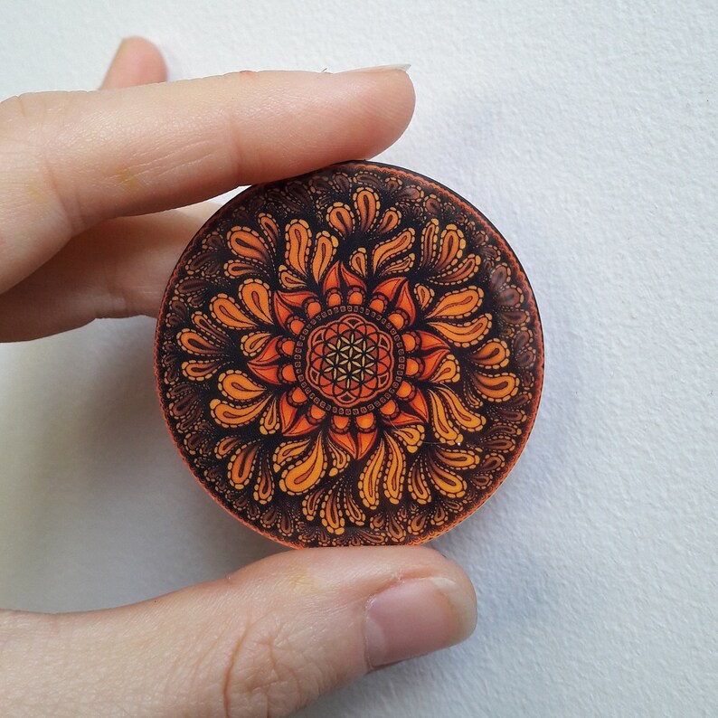 3-pack Mandala stickers for outdoor and indoor use pick your favourites Sacred geometry decals 5x5 cm Super detailed and colorful