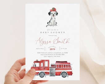 Firefighter themed sales baby shower