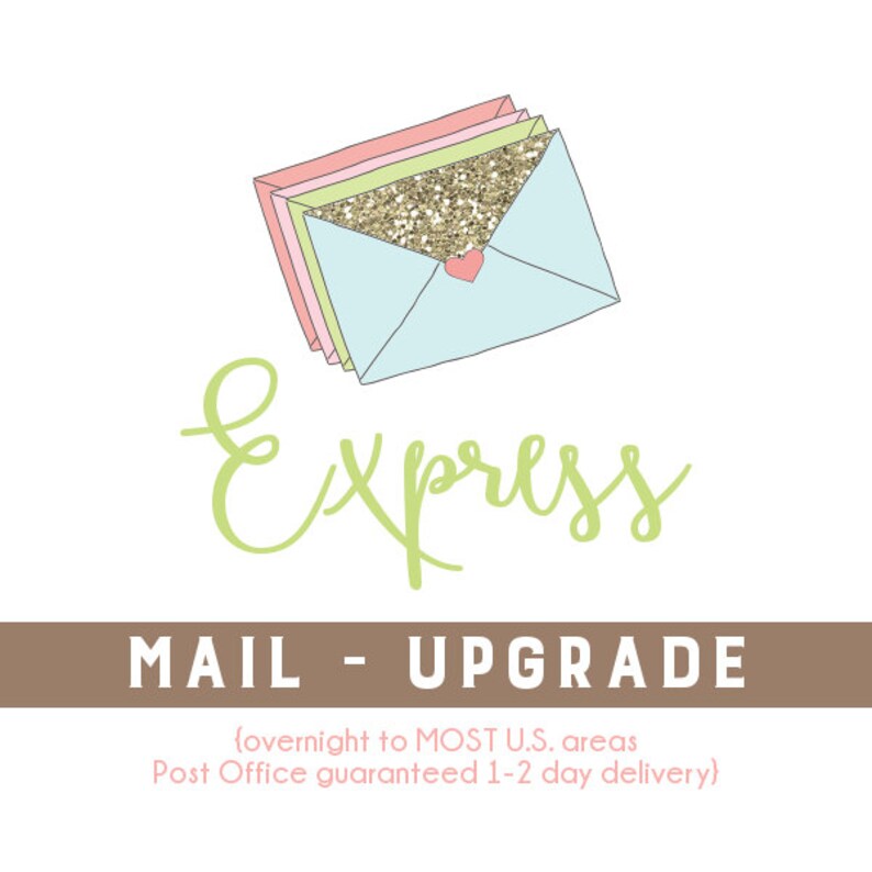 Express mail Overnight Delivery to MOST U.S. locations Etsy