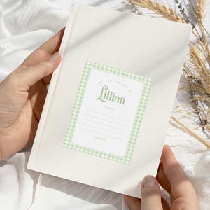 Green Gingham Baby Shower Bookplate Stickers, Gender Neutral Baby Library Book Labels, Set of 12