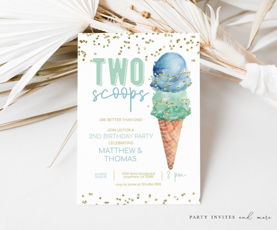 ice cream birthday party boy