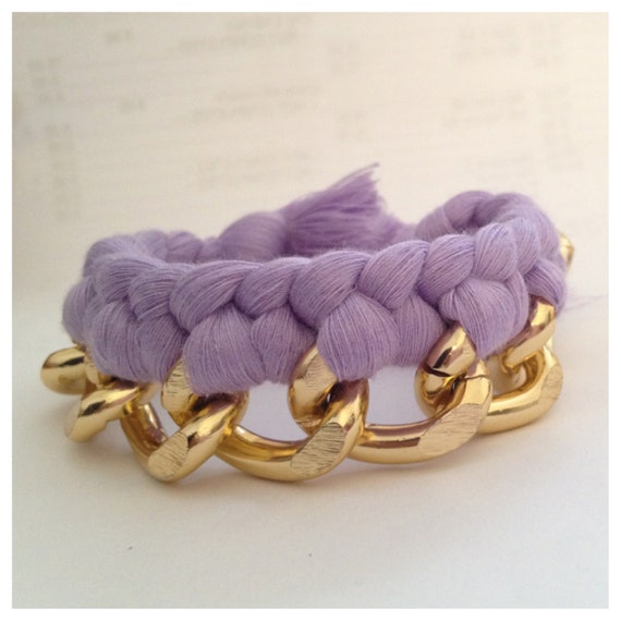 Items similar to Lavender Woven Bracelet on Etsy