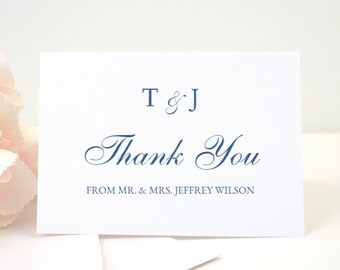 Personalized DOTS Thank You Card + Envelope, Thank You Cards, Pre-folded, FREE Return Addressing, Stationary, Custom, Printed