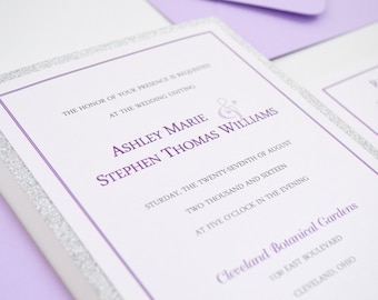 SALE! Personalized SIMPLY MODERN Wedding Invitation Suite, Card, Invite Set, Announcement, Anniversary, Shower, Invite, Custom Printed