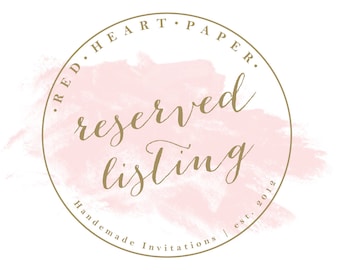 Reserved Listing - NINA