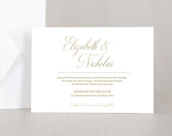 Personalized ELIZABETH Wedding Invitation Card, RSVP Card, Envelopes, Party, Announcement, , Shower, Stationary, Custom, Printed