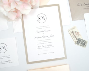 SALE! Personalized SAMANTHA Wedding Invitation Suite, Card, Invite Set, Announcement, Anniversary, Party, Shower, Invite, Custom PRINTED