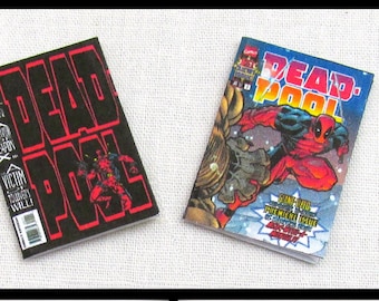 2 Miniature SPIDER MAN COMIC BOOKS Dollhouse Readable Comic 1:12 Scale Marvel